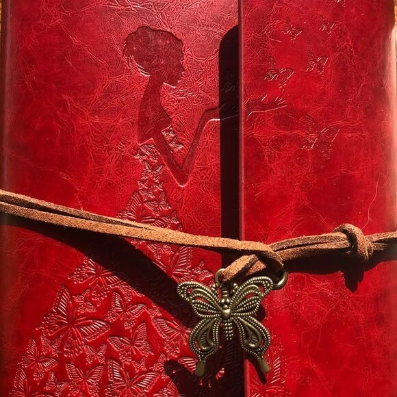 Embossed Red Journal w/Refills - Picture 1 of 4